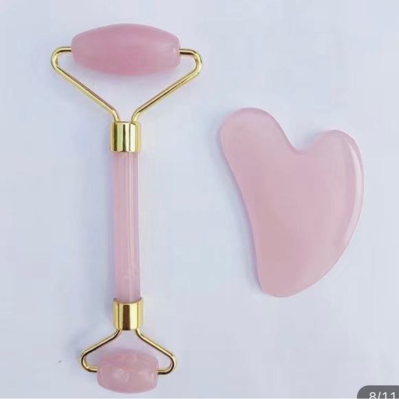 Facial Massage Roller &Gua Sha Set Facial Beauty Tools,Face Roller Skin Massager - Picture 6 of 7